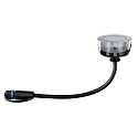 Paulmann Vloerinbouwarmatuur PLUG & SHINE FLOOR ECO IP65, zilver dimbaar