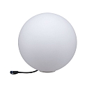 Paulmann Buitenlamp PLUG&SHINE GLOBE medium IP67, wit dimbaar