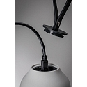 Tafelarmatuur CLUTCH rond, Bluetooth aanstuurbaar, met USB-oplaadfunctie IP44, grijs dimbaar