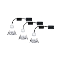 Paulmann Inbouwarmatuur NOVA MINI LED draaibaar, set van 3 IP23, aluminium  310lm 2700K 38� 38� CRI >80