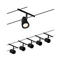 Paulmann Touwsysteem WIRE SYSTEMS DC CUP set van 5 GU5,3, chroom, zwart mat 