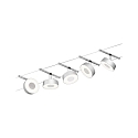 Touwsysteem LED WIRE SYSTEMS CORDUO CIRCLE rond, set van 5, schakelbaar IP20, chroom, chroom mat 