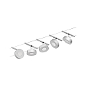 Paulmann Touwsysteem LED WIRE SYSTEMS CORDUO CIRCLE rond, set van 5, schakelbaar IP20, chroom, chroom mat 