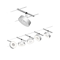 Paulmann Touwsysteem LED WIRE SYSTEMS CORDUO CIRCLE rond, set van 5, schakelbaar IP20, chroom, chroom mat 