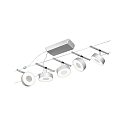 Paulmann Touwsysteem LED WIRE SYSTEMS CORDUO CIRCLE rond, set van 5, schakelbaar IP20, chroom, chroom mat 