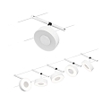 Paulmann Touwsysteem LED WIRE SYSTEMS CORDUO CIRCLE rond, set van 5, schakelbaar IP20, chroom, wit mat 