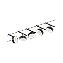 Touwsysteem LED WIRE SYSTEMS CORDUO CIRCLE rond, set van 5, schakelbaar IP20, chroom, zwart mat 