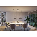 Paulmann LED systeemverlichting ULine PENDEL CONE � 35CM plat, stijf, conisch IP20, zwart mat dimbaar