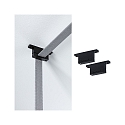 Paulmann gordelhouder ULine - STRAP HOLDER / STRAIGHT FIXTURE ge�soleerd, mechanisch, set van 2, straight, zwart mat