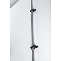 Paulmann gordelhouder ULine - STRAP HOLDER / STRAIGHT FIXTURE ge�soleerd, mechanisch, set van 2, straight, zwart mat
