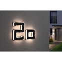 Huisnummer met verlichting IP44