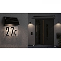 Paulmann Huisnummer met verlichting IP44, zwart