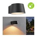 Paulmann outdoor wall luminaire CAPEA switchable, insect friendly IP44, anthracite 