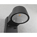 Paulmann outdoor wall luminaire CAPEA with motion detector, switchable, insect friendly IP44, anthracite 