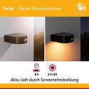 solar wall luminaire EILEEN PIR round, with switch, with motion detector IP44