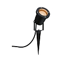 gorund spike luminaire GOLD LIGHT SPOT adjustable, insect friendly GU10 IP65/IP44, black 
