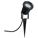 Paulmann gorund spike luminaire GOLD LIGHT SPOT adjustable, insect friendly GU10 IP65/IP44, black 