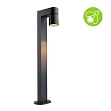 Paulmann bollard light KIMU 1 SPOT 1 flame, switchable, cardanic swivelling, insect friendly IP44, anthracite 