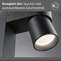 Paulmann bollard light KIMU 1 SPOT 1 flame, switchable, cardanic swivelling, insect friendly IP44, anthracite 