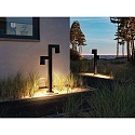 Paulmann bollard light KIMU 2 SPOT 2 flames, switchable, cardanic swivelling IP44, anthracite 