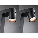 Paulmann bollard light KIMU 2 SPOT 2 flames, switchable, cardanic swivelling, insect friendly IP44, anthracite 