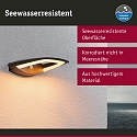 Paulmann outdoor wall luminaire AKENA PIR with sensor, insect friendly, sea-air resistant IP44, anthracite 