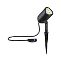 Armatuur met grondpen PLUG&SHINE SHIRA RGBW, ZigBee aanstuurbaar LED IP65, antraciet dimbaar