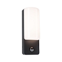 outdoor wall luminaire BONNIE PIR with sensor, switchable, sea-air resistant IP44, anthracite 