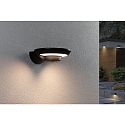 Paulmann solar wall luminaire BOROLA PIR with sensor IP44, anthracite, transparent 