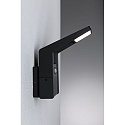 Paulmann outdoor wall luminaire JUNTEA PIR with sensor IP44, anthracite, transparent 