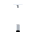 Paulmann 3-phase pendant luminaire CORUS E27, silver