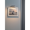 Paulmann Schilderijverlichting BENTO klein, halfrond, kantelbaar IP20, aluminium geborsteld 