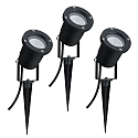 Paulmann Lamp met grondpen SPECIAL LINE LED set van 3 GU10 IP65, zwart