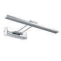 Paulmann Schilderijverlichting GALERIA BEAM FIFTY LED met scharnierende arm, kantelbaar, chroom 