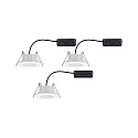 Paulmann Set of 3 Outdoor LED Recessed spot CALLA IP65, swivelling, 230V, each 5.5W 3000-6500K 550lm 100�, white matt