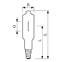 Philips Halogeen metaaldamplamp HPI-T PRO T100 E40 4200K CRI 60-69 