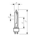 Philips metal halide lamp MASTER COSMOWHITE CPO-TW XTRA PGZ12 T19 PGZ12 CRI 40-59 dimmable