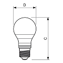 Philips LED lamp peervorm COREPRO A60 schakelbaar A60 E27 7W 806lm 2700K CRI 80 