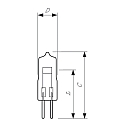 Philips Lamp met steekfitting 5761 G4 3200K CRI 90-100