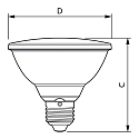 Philips LED reflectorlamp MASTER VALUE LEDSPOT PAR30S PAR30S E27 9,5W 740lm 2700K 25� CRI 90 dimbaar
