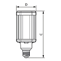 Philips LED lamp TrueForce LED HPL E27 28W 4000lm 4000K 360� CRI 80 