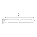 Philips LED buis T8 MASTER LEDtube Value 1500mm HO G13 20,5W 3100lm 4000K 190� CRI 80 