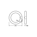 RADIUM LED buisvorm ESSENCE TUBE RING T9 C22 G10Q EM G10q 12W 4000K 120� CRI 80-89 