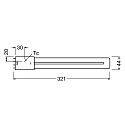 RADIUM LED lamp ESSENCE LONG RL-LONG24 840/2G11 UN switchable matt 2G11 12W 1500lm 4000K 140� CRI >80  mat