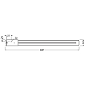 RADIUM LED lamp ESSENCE LONG RL-LONG55 840/2G11 UN switchable matt 2G11 25W 3250lm 4000K 140� CRI >80  mat