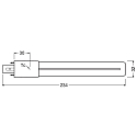 RADIUM LED compacte lamp ESSENCE S11 RETROFIT RALUX S schakelbaar mat G23 6,5W 720lm 4000K 120� CRI >80  mat