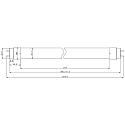 RADIUM LED tube T8 DC-TUBE LED T8 NEO� 36 840/G13 - 1200MM DALI controllable, current constant matt G13 13