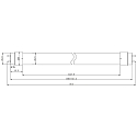 RADIUM LED tube T8 DC-TUBE LED T8 NEO� 58 840/G13 - 1500MM DALI controllable, current constant matt G13 24