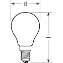 RADIUM Filamentlamp druppelvorm STAR DROP D40 DIM 940/F P45 mat E14 3,4W 470lm 4000K 300� CRI >90 dimbaar