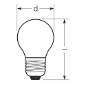 RADIUM Filamentlamp druppelvorm STAR DROP D60 DIM 9440/F P45 mat E27 5,9W 806lm 4000K 300� CRI >90 dimbaar